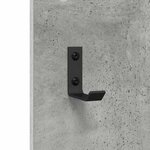 vidaXL Porte-manteau mural Montage mural Gris béton 96 x 1 5 x 90 cm
