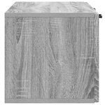 vidaXL Meuble TV mural 78 5 x 31 x 30 cm Sonoma gris Bois d'ingénierie