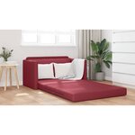 vidaXL Canapé-Lit Rouge bordeaux 124 x 71 x 78 cm Cuir artificiel