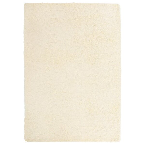 vidaXL Tapis Shaggy à poils longs NAVARRA crème 160x230 cm polyester