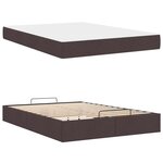 vidaXL Cadre de lit avec matelas avec matelas 2 Pièces Tan tissu
