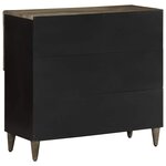vidaXL Buffet 80x33x75 cm bois massif de manguier