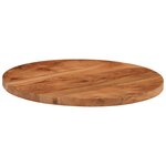 vidaXL Dessus de table Ø50x3 8 cm rond bois massif d'acacia