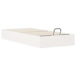vidaXL Cadre de lit ottoman avec rangement Blanc 75 x 190 cm