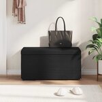 vidaXL Tabouret Noir 81 x 41 x 40 cm Tissu et bois stratifié