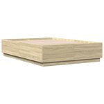 vidaXL Cadre de lit sans matelas chêne sonoma 160x200 cm