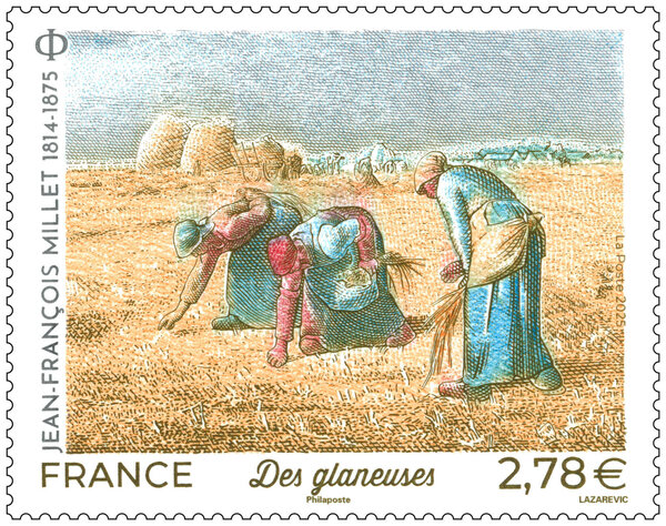 Timbre - Jean-François Millet - Lettre verte