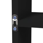 vidaXL Étagère murale 8 compartiments Noir