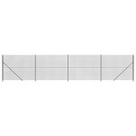 vidaXL Clôture à mailles losangées avec bride anthracite 1 4x10 m