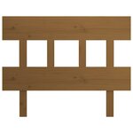 vidaXL Tête de lit Marron miel 93 5x3x81 cm Bois massif de pin