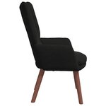 vidaXL Fauteuil relaxant Noir 63 x 67 x 94 cm Velours