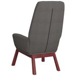 vidaXL Chaise de relaxation Gris clair Tissu