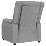 vidaXL Fauteuil Gris clair Tissu