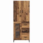 vidaXL Haut Armoire Bois Ancien 69 5 x 34 x 180 cm Bois d'ingénierie