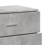 vidaXL Buffets 3 Pièces gris béton bois d'ingénierie