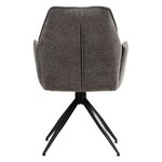 Chaise oeuf moderne chenille gris