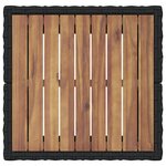 Ensemble de Bistro de Jardin 3 Pièces avec Coussins en Poly Rattan Noir