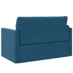 vidaXL Canapé-Lit 110cm Bleu Velours