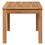 vidaXL Table de Jardin Naturel 95 x 45 x 40 cm Bois de teck solide
