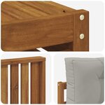 vidaXL Ensemble de canapés d'extérieur 7 pc Gris Naturel et Clair