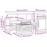 vidaXL Ensemble de canapés d'extérieur 5 pc Naturel et Beige Polyester