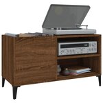 vidaXL Armoire à disques chêne marron 84 5x38x48 cm bois d'ingénierie
