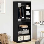 vidaXL Armoire Chêne noir 77 x 48 x 102 cm Bois d'ingénierie