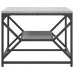 vidaXL Table basse Gris Sonoma 51 x 50 x 40 cm