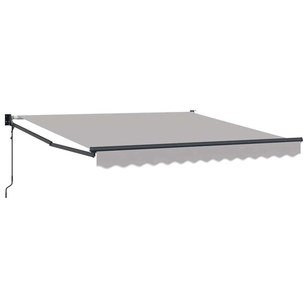 vidaXL Auvent Rétractable Gris clair 350 x 250 cm