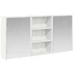 vidaXL Ensemble de Meubles de Salle de Bain 3 Pièces 126 x 16 x 62.5 cm