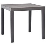 vidaXL Table de jardin avec 2 bancs Plastique Marron
