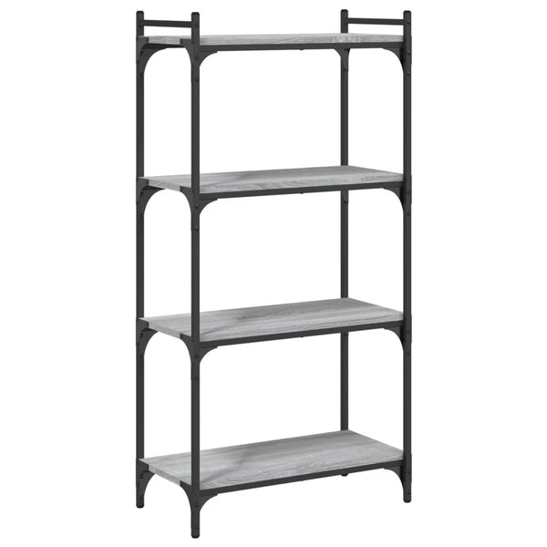 vidaXL Bibliothèque à 4 niveaux sonoma gris 60x30x120 cm