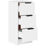 vidaXL Buffet Blanc 30x30x70 cm Bois d'ingénierie