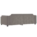vidaXL Lit de repos taupe 100x200 cm tissu