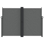 vidaXL Auvent latéral rétractable Anthracite 180x1200 cm