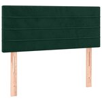 vidaXL Sommier à lattes de lit avec matelas Vert foncé 90x200 cm