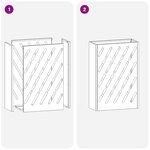 vidaXL Support de parapluie moutarde 28x12x41 cm en acier