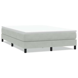 vidaXL Sommier à lattes de lit sans matelas gris clair 160x220cm