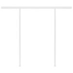 vidaXL Auvent manuel rétractable avec poteaux 3x2 5 m Anthracite