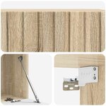 vidaXL Meuble TV mural 98 x 41 x 30 cm Chêne Sonoma Bois d'ingénierie