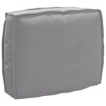 vidaXL Set de coussins de palette 2 Pièces Gris 50 x 50 x 12 cm