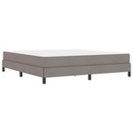 vidaXL Lit à ressorts avec matelas Taupe 180 x 200 cm tissu