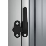 vidaXL Abri à outils de jardin gris 88x89x161 cm acier galvanisé