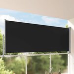 vidaXL Auvent latéral rétractable de patio 140 x 300 cm Noir