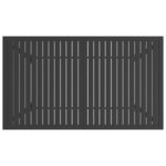 vidaXL Table de jardin Anthracite 140x80x72 cm Acier
