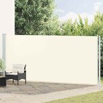 vidaXL Auvent latéral rétractable de patio 180x600 cm Crème
