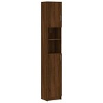 vidaXL Armoire de bain Chêne marron 32x25 5x190 cm Bois d'ingénierie