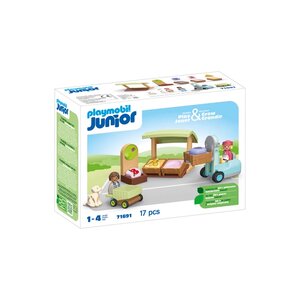 PLAYMOBIL 71691 - Junior Etal de fruits et légumes bio