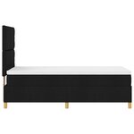 vidaXL Lit box spring avec matelas noir