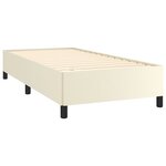 vidaXL Cadre de lit sans matelas crème 90x200 cm similicuir